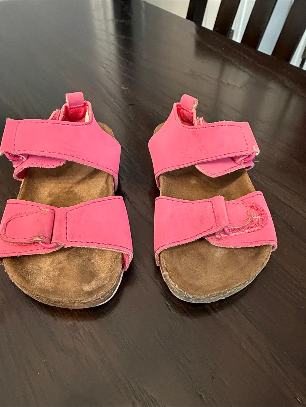 Kids Pink Adjustable Strap Sandals